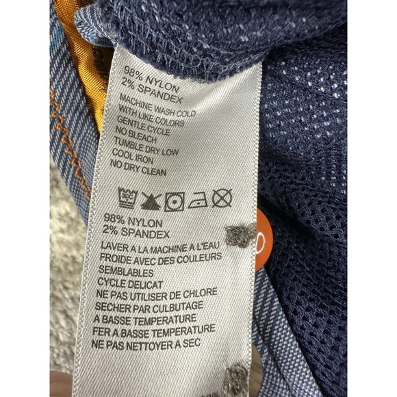 Lot of 2 Tommy Bahama Shorts Mens 32 Gray Blue Chino Flat Front Stretch Casual - Picture 9 of 16